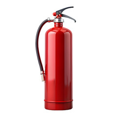 Obraz premium Fire extinguisher safety equipment isolated with transparent background