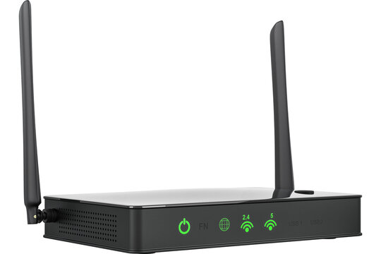Wireless Internet Router, transparent background