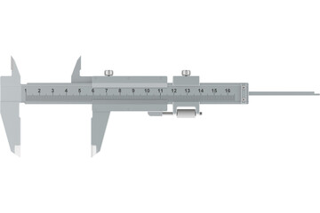 Vernier Caliper, transparent background