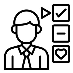 Customer Behavior  Icon Element For Design