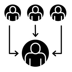 Group Influence  Icon Element For Design