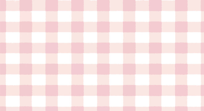 Soft pink gingham pattern background