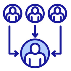 Group Influence  Icon Element For Design