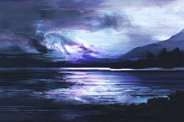 Fototapeta premium Lake at Night