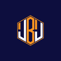 Modern Hexagon Monogram Logo Design – Geometric Lettermark Vector Template