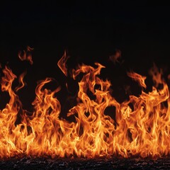 Fototapeta premium Burning Embers Ablaze