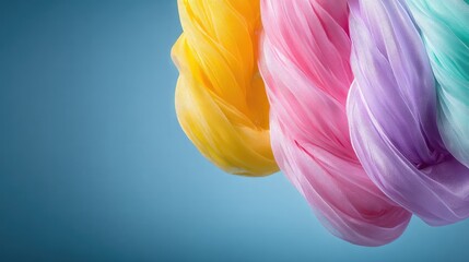 Abstract Colorful Spiral with Glitter Texture