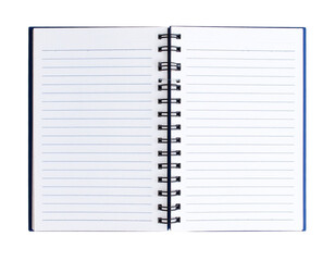  Firefly_An open spiralbound notebook with blank, lined pages, isolated on transparent backgro