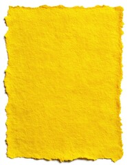 Torn, vibrant yellow paper texture