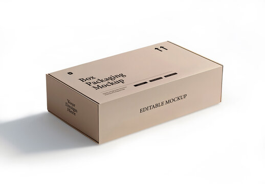 Paper Box Packaging Mockup