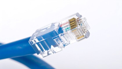 Fototapeta premium Close-up of a network cable connector