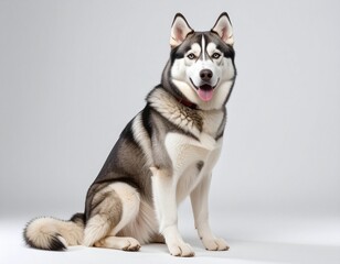 Majestic Siberian Husky with Striking Coat