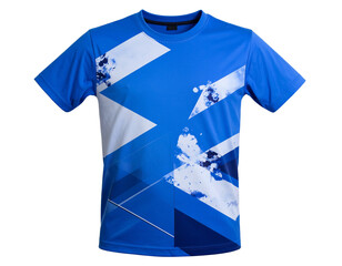 Firefly_Blue t shirt isolated on transparent background  )