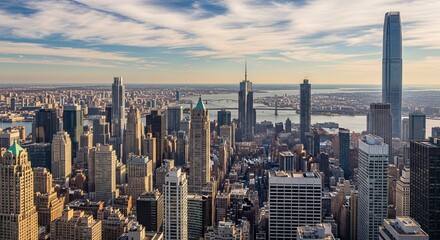 New York City Skyline with Hudson River
