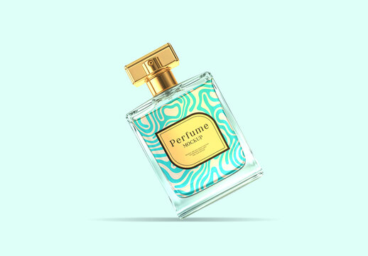 Cosmetic Perfume Bottle Mockup PSD