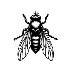 Detailed insect illustration showcasing delicate wings and anatomical structure offering a