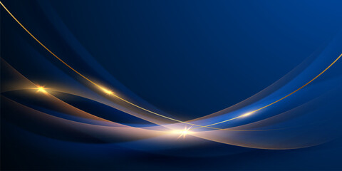 blue background design With luxurious effect elements Vector illustration