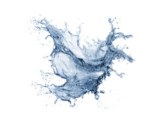Dynamic water splash isolated on black background, Isolated On White Background, Png Transparent