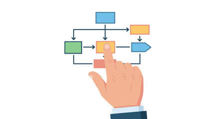 Streamline workflow with intuitive flowchart navigation using interactive digital diagram technology