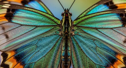 Stunning butterfly wings with vibrant colors for nature designs and art projects
