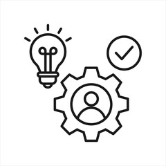 Competence Outline Icon