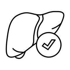 Liver diseases icon vector