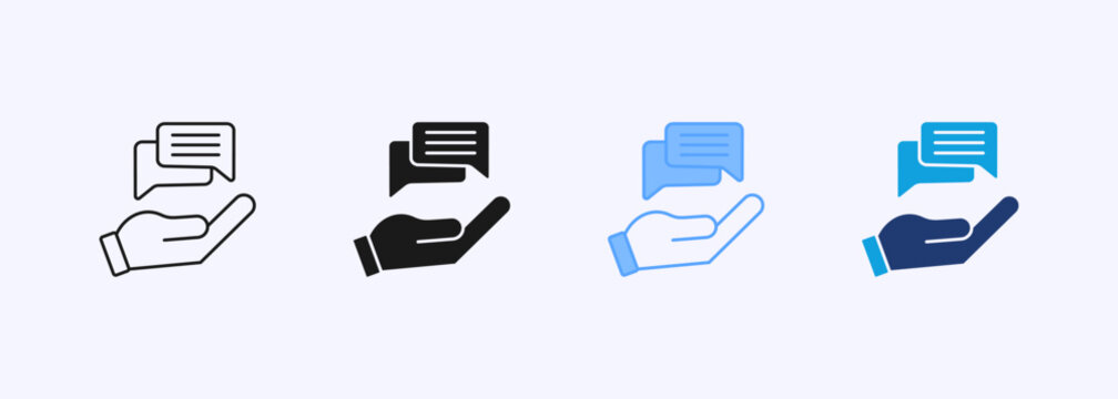 Advice Icon Set Multiple Style Collection