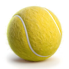 3d of tennis ball isolated