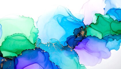 Abstract fluid art, vibrant colors