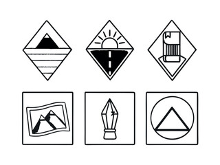 set of icons