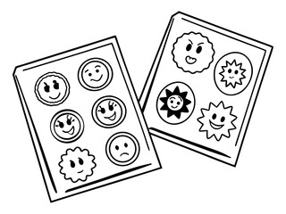 black and white dices