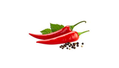Red chili pepper isolated on white background