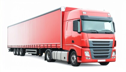 truck on white background