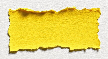Torn yellow paper on white background (1)