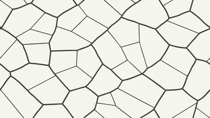 Seamless cracked stone pattern vector background, a geometric and abstract design with irregular polygons for modern decorative surface