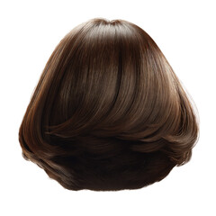 Fototapeta premium Abstract Brown Hair Texture Rear View of a