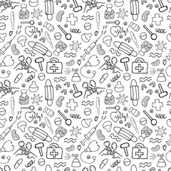 seamless doodle pattern