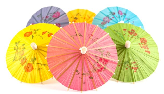 Colorful decorative parasols - Powered by Adobe