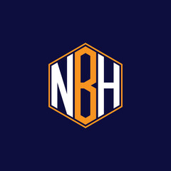 Modern Hexagon Monogram Logo Design – Geometric Lettermark Vector Template