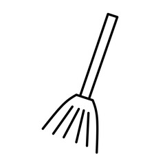 Cleaning broom icon vector