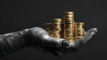 dark images ai , hand images black backround