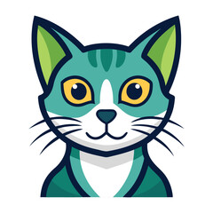 vector illustration of a cat