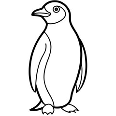 emperor-penguin-line-art-vector