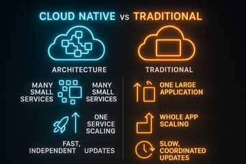 Cloud Application Comparison Infographic with Feature Analysis for Technology Decision Making