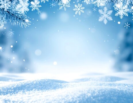 Winter wonderland scene