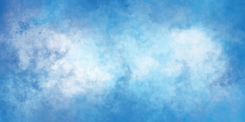 A vibrant abstract sky filled with fluffy white clouds on a clear day