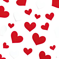 Hearts pattern on black background (2)