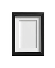 Black picture frame mockup