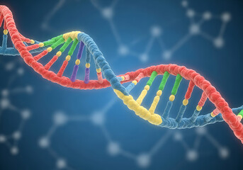 DNA Double Helix Genetic Code for Scientific Discovery