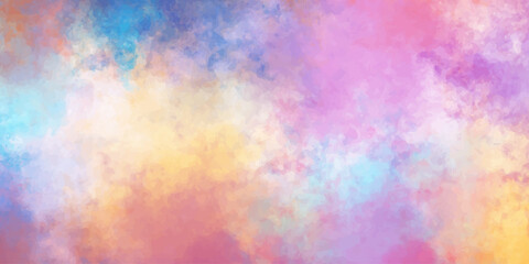 Abstract colorful watercolor background. Vintage style. Hand painted texture. creative blur, smoky background. Cloudy concept with dark color splash design. Sky blue watercolor texture. colorful.